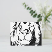 Carte Postale Lion Tribal 002 (Debout devant)