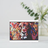 Carte Postale lion vecteur (Debout devant)