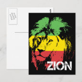 Carte Postale Lion Zion (Devant / Derrière)
