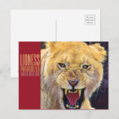 Carte Postale Lionne [Carte postale] (Devant / Derrière)