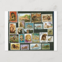 Lions sur timbres