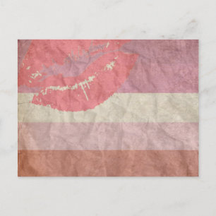 CARTE POSTALE LIPSTICK LESBIAN