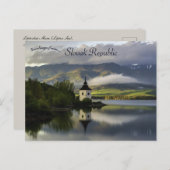 Carte Postale Liptovska Mara République slovaque (Devant / Derrière)