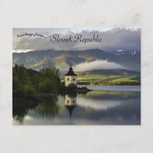 Carte Postale Liptovska Mara République slovaque