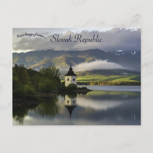 Carte Postale Liptovska Mara République slovaque (Devant)