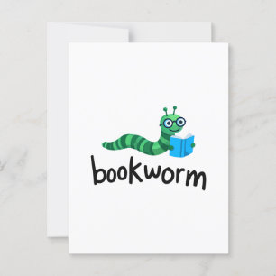 Carte Postale Lire Buddy Cute Bookwort Avec Livre