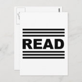 Carte Postale Lire Entre Les Lignes (Devant / Derrière)