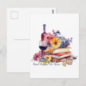 Carte Postale Lire entre les vins (Devant / Derrière)