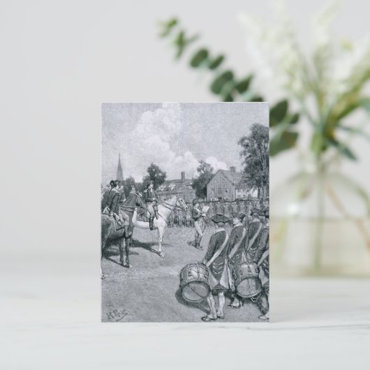 Carte Postale Lire la Déclaration avant Washington (Debout devant)