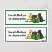 Carte Postale Lire Labrador Puppies Signets (Dos)