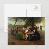 Carte Postale Lire les nouvelles (Devant / Derrière)