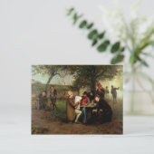 Carte Postale Lire les nouvelles (Debout devant)