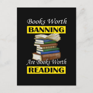 Carte Postale Lire Livres interdits Librarian Bookworm Lecteur d