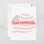Carte Postale Lire sans fin (Devant / Derrière)