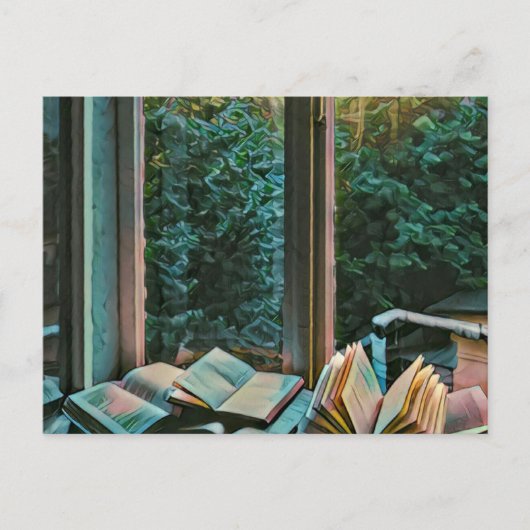 Carte Postale Lire un cadeau d'illustration (Devant)