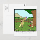 Carte Postale Lire un livre (Devant / Derrière)