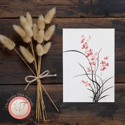 Carte Postale L'iris chinois traditionnel - un