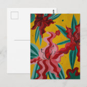 Carte Postale lis, fleurs, abstraction, abstraction, abstraction (Devant / Derrière)
