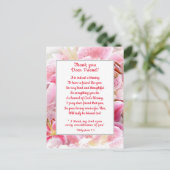 Carte Postale Lis Stargazer roses Merci ami chrétien (Debout devant)