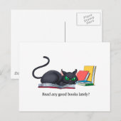 Carte Postale Lis-tu de bons livres dernièrement ? (Devant / Derrière)