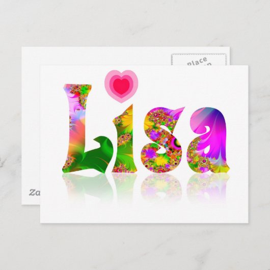 Carte Postale Lisa (Devant / Derrière)