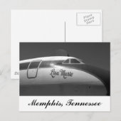 Carte Postale Lisa Marie Avion Memphis Tennessee (Devant / Derrière)