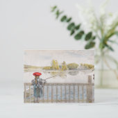 Carte Postale Lisbeth Fishing par Carl Larsson (Debout devant)