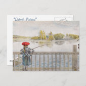 Carte Postale Lisbeth Fishing par Carl Larsson (Devant / Derrière)