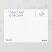 Carte Postale Lisbeth Fishing par Carl Larsson (Dos)