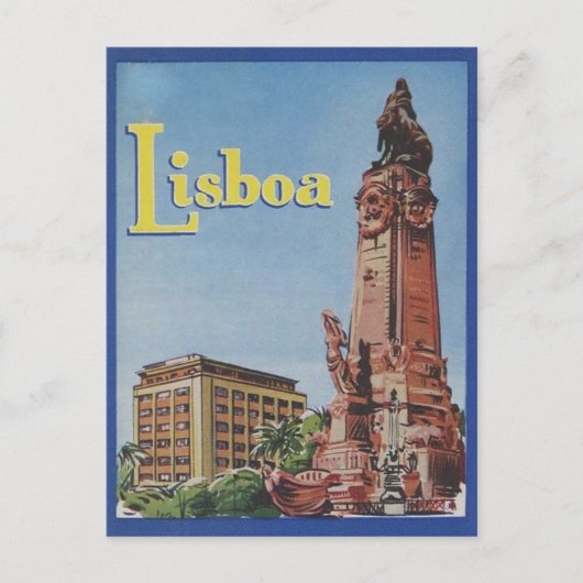 Carte Postale Lisboa Portugal Hotel Label postcard (Devant)