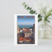 Carte Postale Lisbonne - Bateau sur le Tejo (Debout devant)