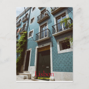 Carte Postale Lisbonne colorée, Voyage Portugal