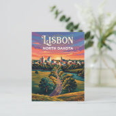 Carte Postale Lisbonne États-Unis (Debout devant)