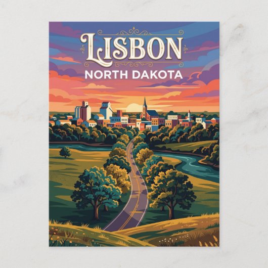 Carte Postale Lisbonne États-Unis (Devant)