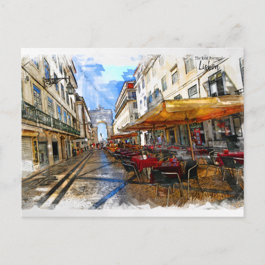 Carte Postale Lisbonne - Le vrai Portugal (Devant)