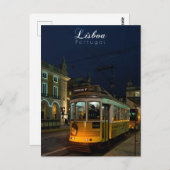 Carte Postale Lisbonne Nuits - Art Voyage (Devant / Derrière)