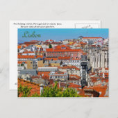 Carte Postale Lisbonne, Portugal (Devant / Derrière)