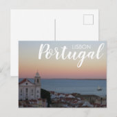 Carte Postale Lisbonne Portugal Alfama Sunset (Devant / Derrière)