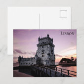Carte Postale Lisbonne Portugal Tour Belem (Devant / Derrière)