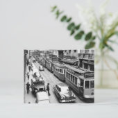 Carte postale Lisbonne Portugal Tramways 1969 (Debout devant)