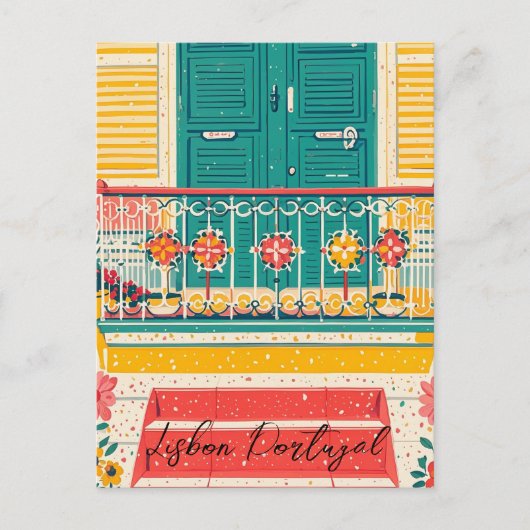 Carte Postale Lisbonne Portugal vintage (Devant)