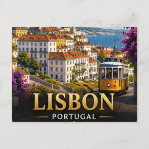 Carte Postale Lisbonne Portugal Voyage Souvenir Premier Visiteur
