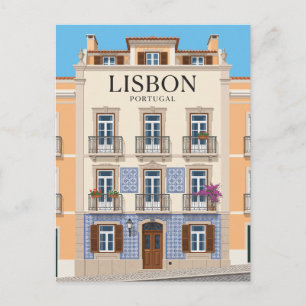 Carte Postale Lisbonne Rue da Bica Façade Portugal