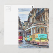 Carte Postale Lisbonne Voyage Vintage Portugal (Devant / Derrière)