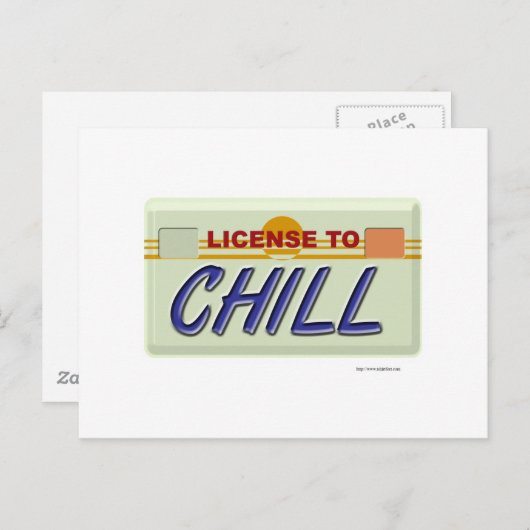 Carte Postale Liscence À Chaud (Devant / Derrière)