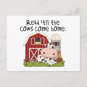 Carte Postale Lisez "Jusqu'à ce que les vaches rentrent chez ell