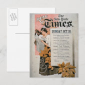 Carte Postale 'Lisez le New York Times' (litho couleur) (Devant / Derrière)