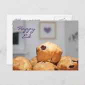 Carte Postale L'islamique heureux Kareem bonbons muffins cupcake (Devant / Derrière)