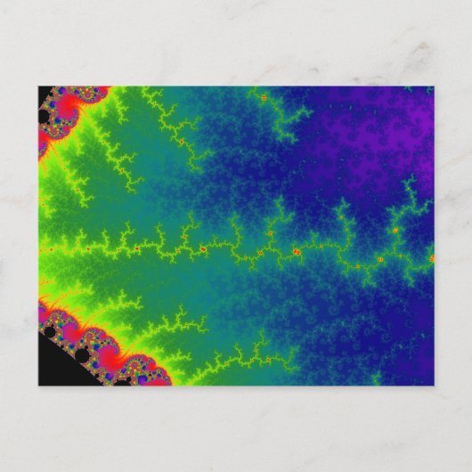 Carte postale lisse en zigzag (Devant)