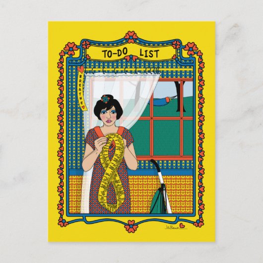 Carte postale Liste à faire_B_ (Devant)
